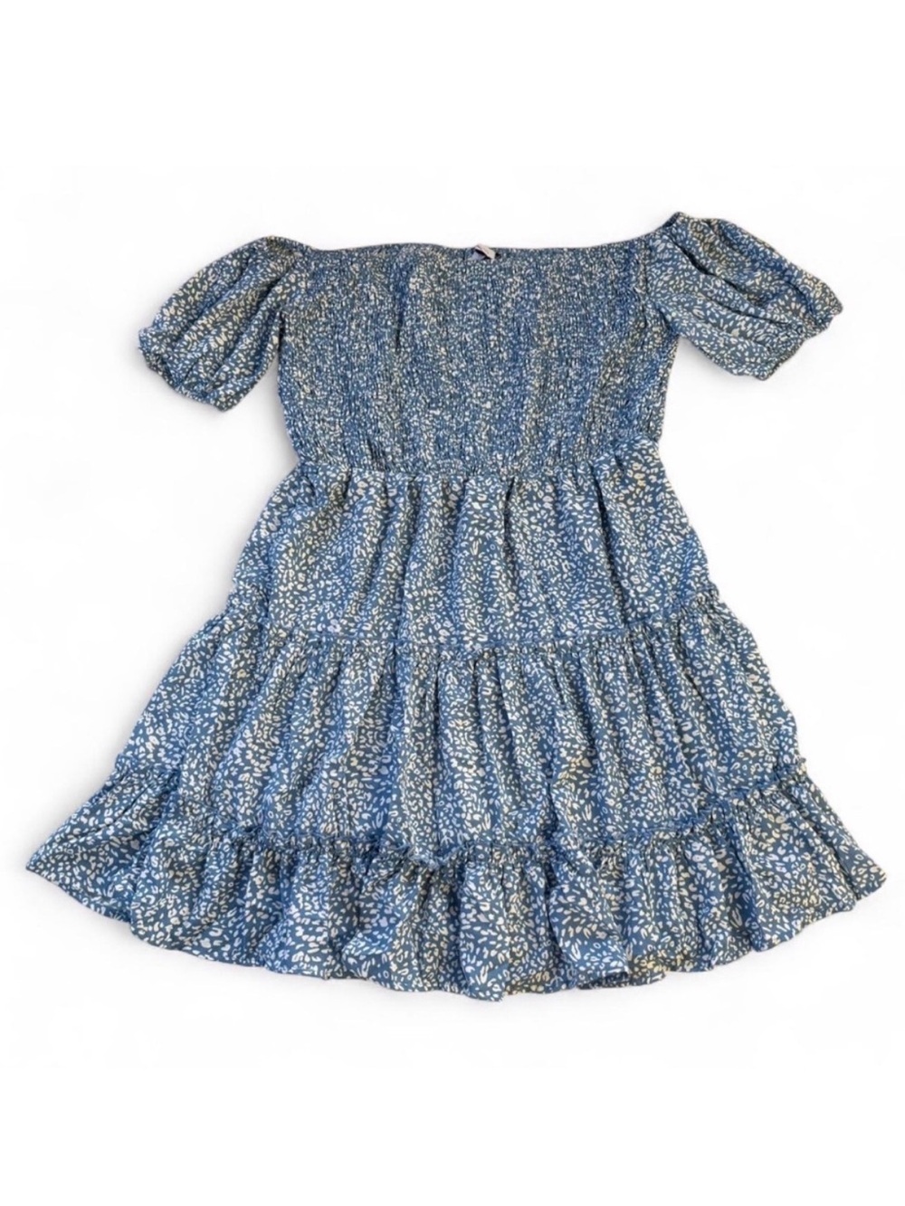 Miss Sparkling Floral Boho Smocked Sundress Women’s XL Summer Beach Vacation